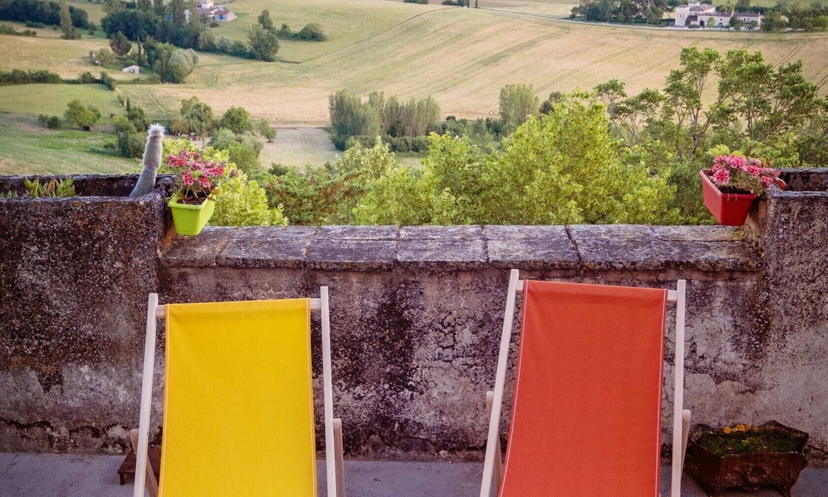 Castelnau-de-Montmiral House | Belvédère de Montmiral - Terrace and Garden