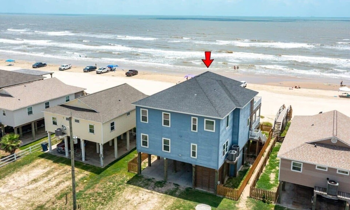 Surfside Beach House | Big Blue Beach House - Elevator, Hot Tub, Oceanfront!