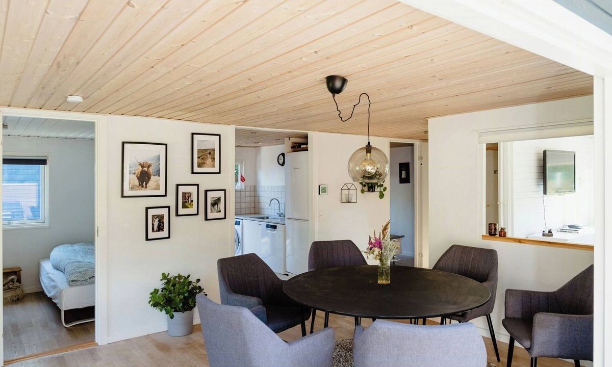 Egense House | Blue home with room for fun and comfort
