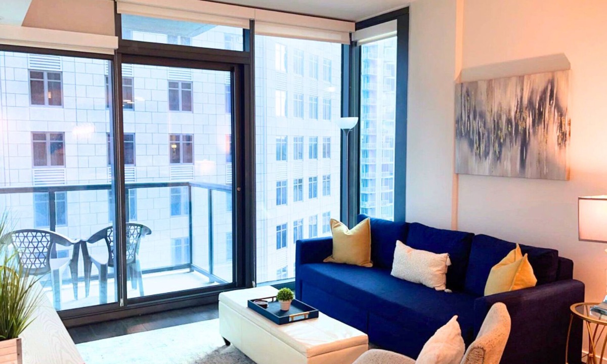 North Buckhead Apartment | Blue Luxe | Balcony View | Pool | Modern Amenities