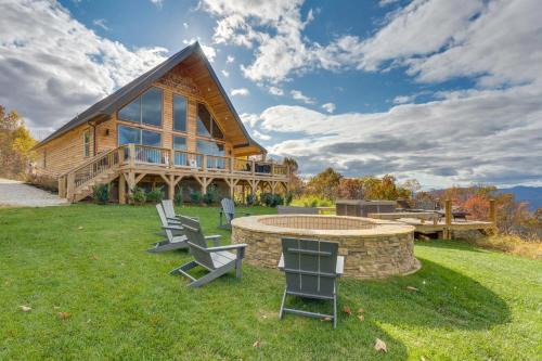 Andrews House | Blue Ridge Mountain-View Cabin w/Hot Tub & Deck!