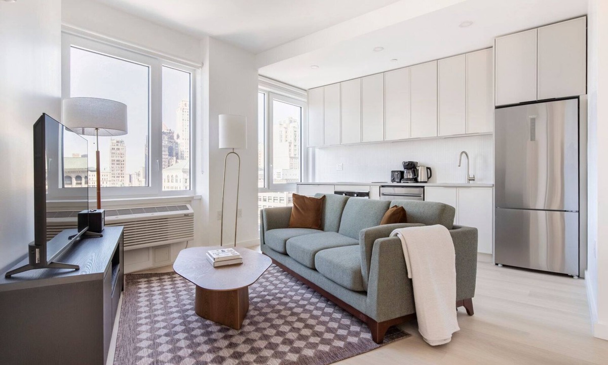 Downtown Brooklyn Apartment | Blueground | Downtown Brooklyn, rooftop, nr Brooklyn Bridge