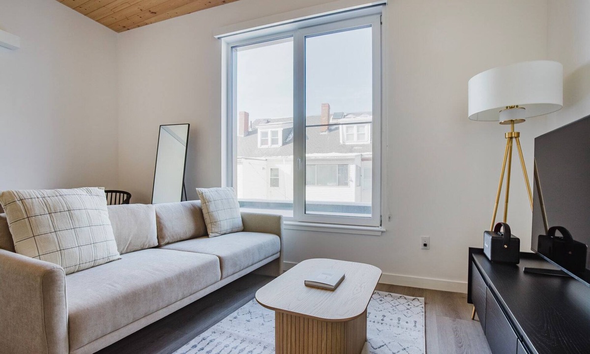 East Somerville Apartment | Blueground | Somerville, gym & AC, nr Assembly