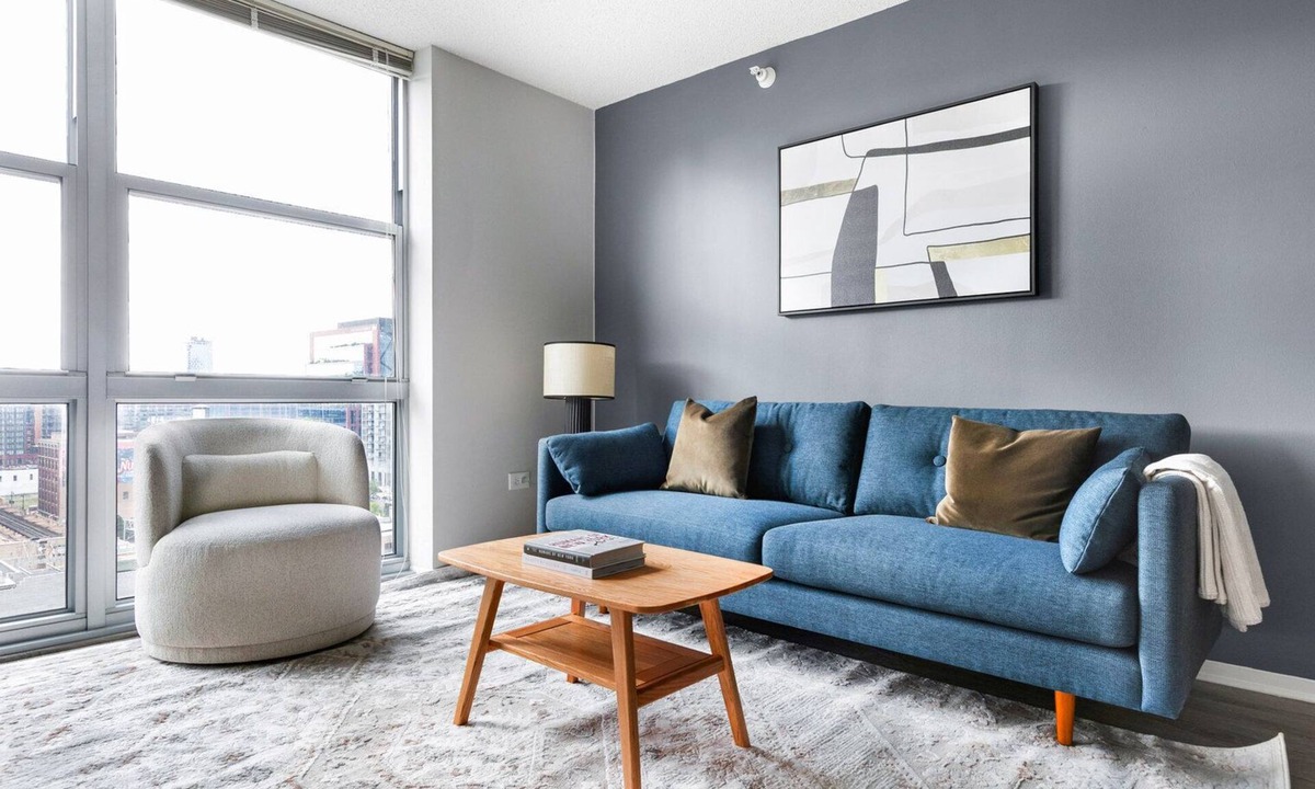 West Loop Gate Apartment | Blueground | West Loop Gate, rooftop, nr Millennium Park