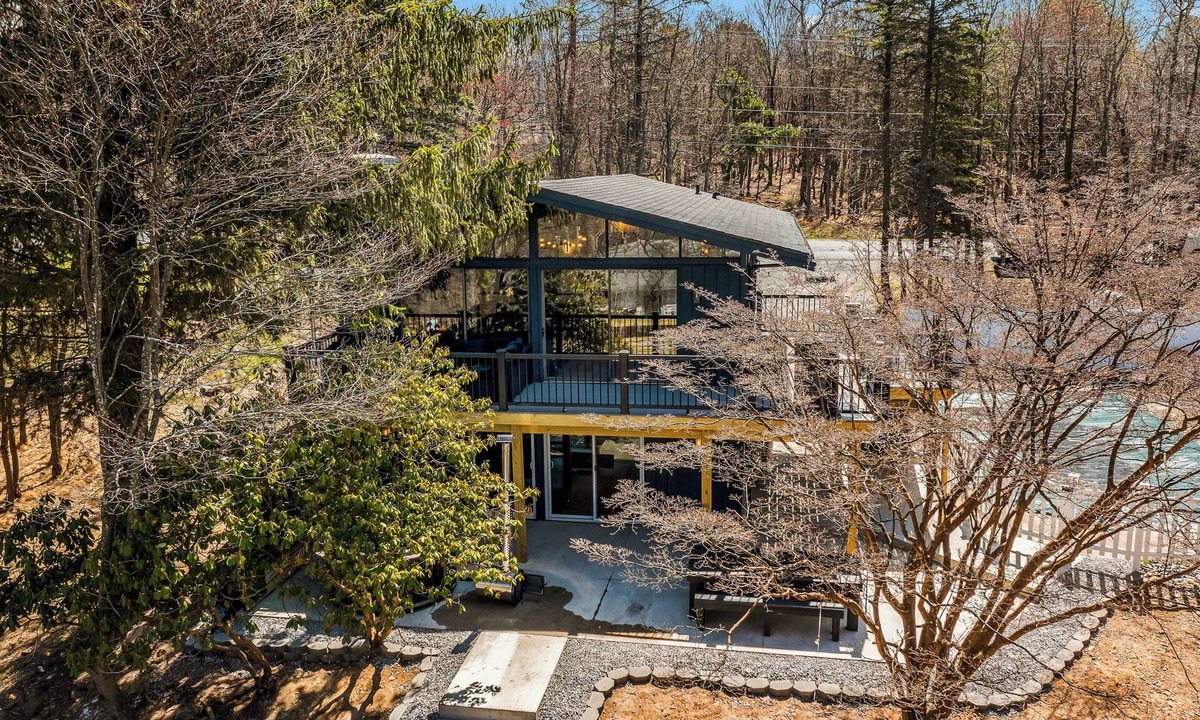Tunkhannock Township Cabin | BLVCK Cabin 4 w/In ground Pool , Hot Tub & Firepit