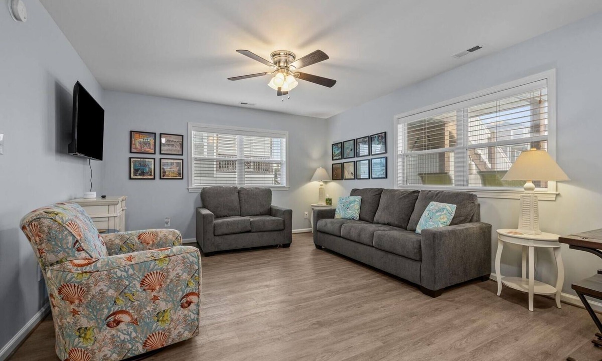 Atlantic Beach Condo | Boardwalk Shores D 2 Bedroom Duplex by RedAwning