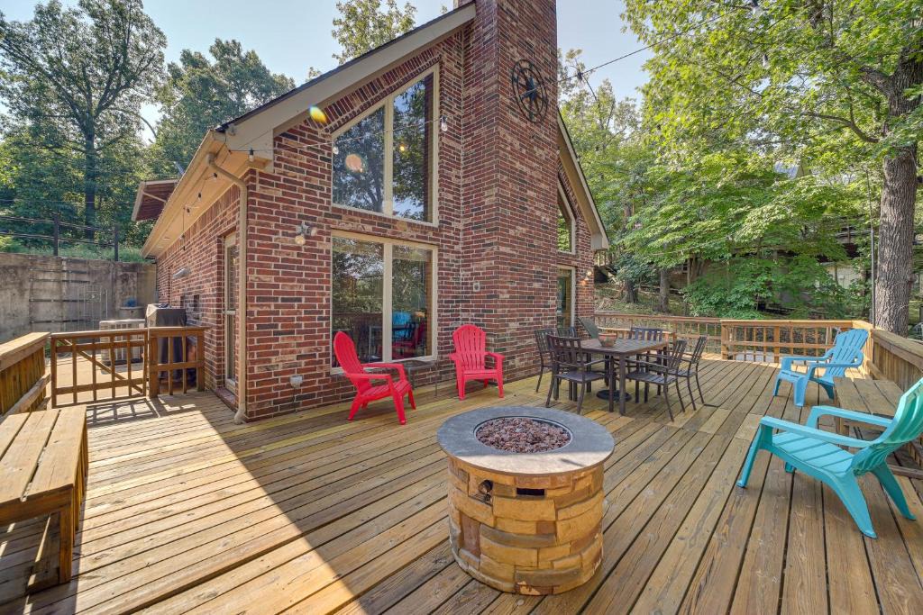 Eucha House | Boat Dock & Fire Pit: Lakefront Paradise in Eucha!