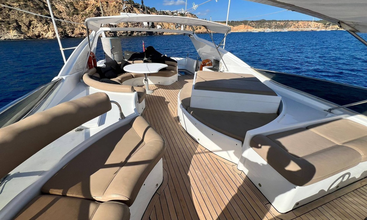 Sant Adria de Besos Boat Rental | Boat with Private Whirlpool, Private Terraces & Wi-Fi