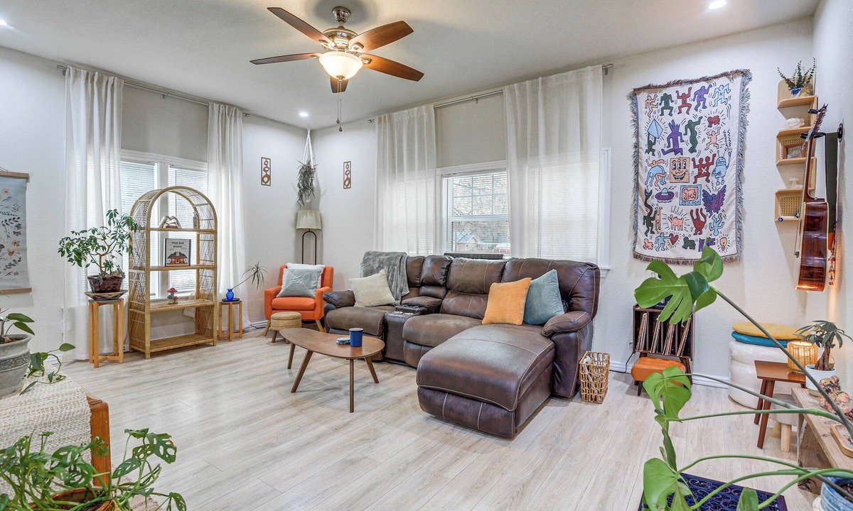 Republic House | Boho Home w/Deck & Yard in Republic, Pets Welcome