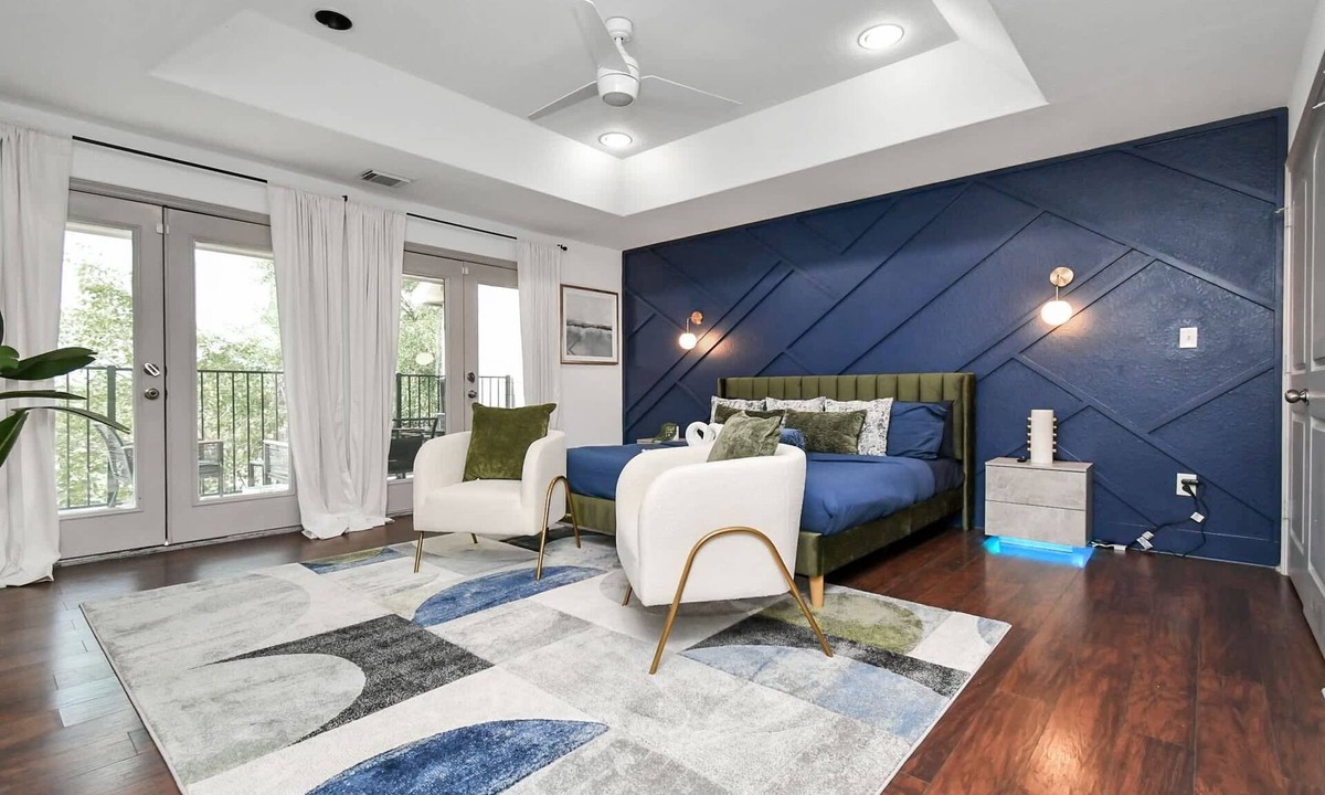 Northside Condo | Bold 3BR Near Downtown | Wine Wall + Balcony