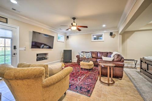 Mount Lena Apartment | Boonsboro Studio with Wood-Burning Fire Pit!