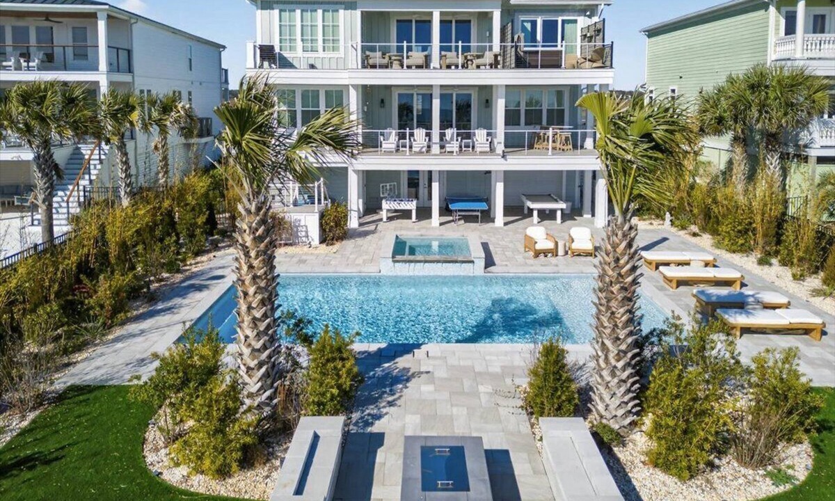 Sunset Beach House | Brand New 6BD Luxury Oceanfront Retreat w/Elevator & Private Pool!