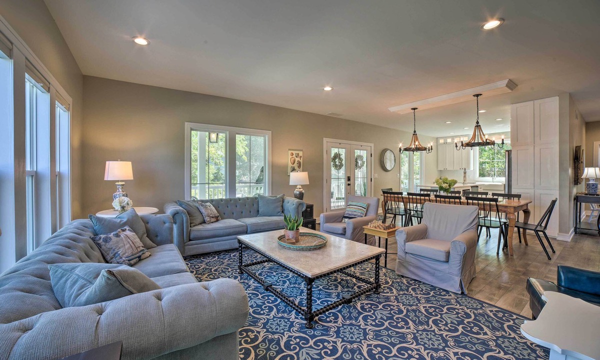 Michigan City House | Bright & Airy Home: Chef's Kitchen & Pro Decor!