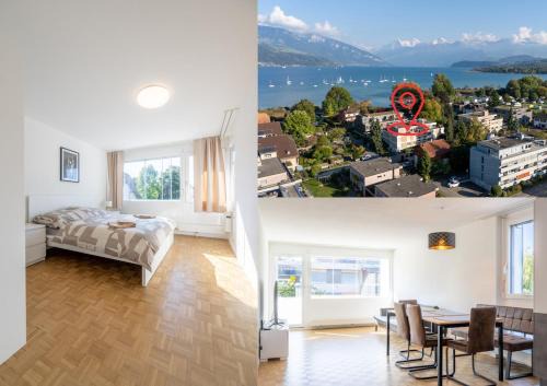 Gwatt Apartment | Bright Apartment in Thun, 50m to Lake Free Parking