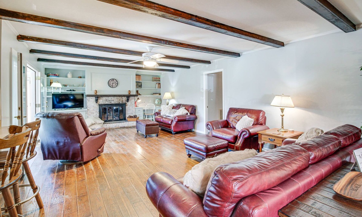Cartersville House | Bright Cartersville Home w/Fire Pit & Sunroom!