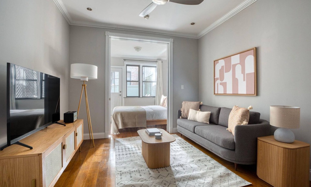 Rose Hill Apartment | Bright Kips Bay 1BR w/Backyard, nr Park & Train, by Blueground