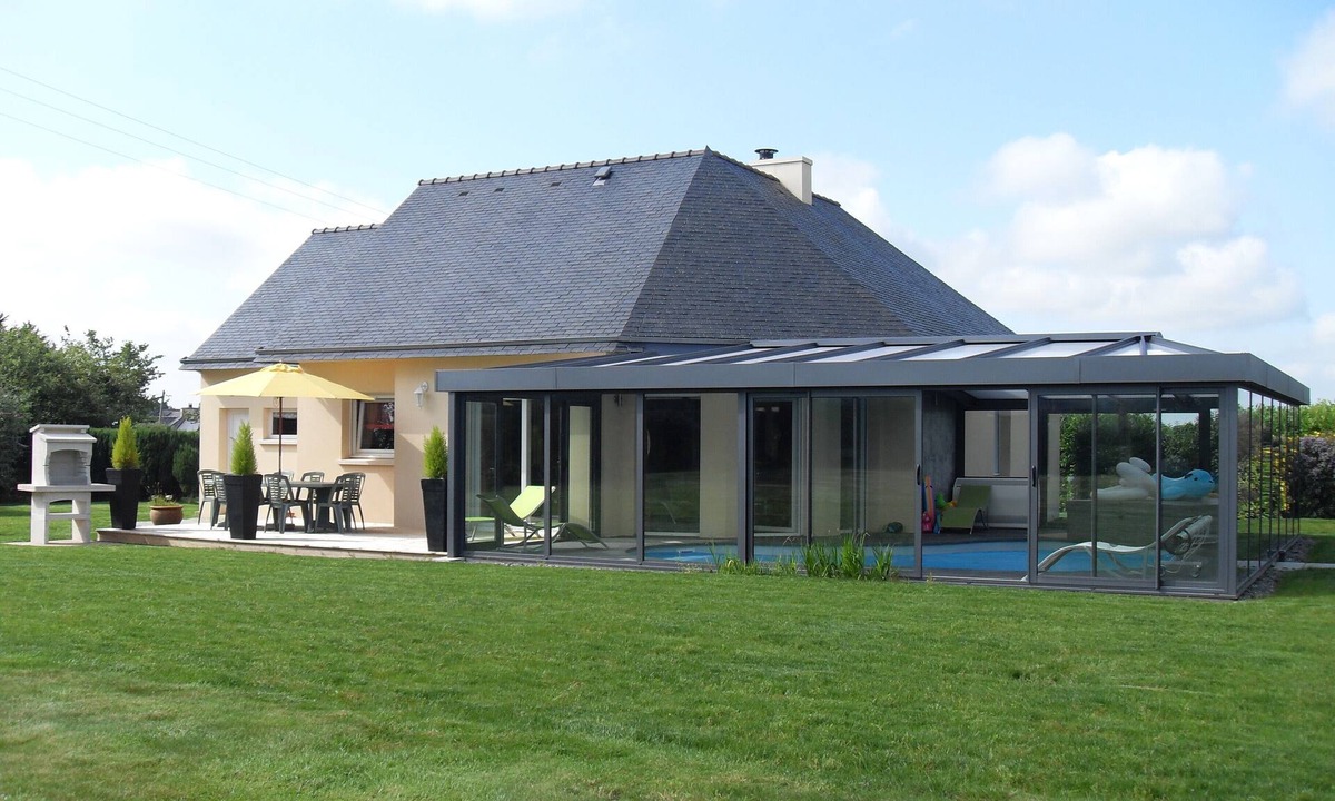 Kersaint-Plabennec House | Brittany, House with private pool and spa,