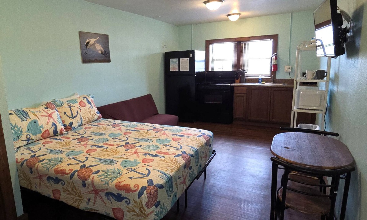 Shibui Sands Apartment | BSI112-Studio with Shared Pool, Walk to Beach, Sleeps 2 Adults/2 Kids, Dogs OK!