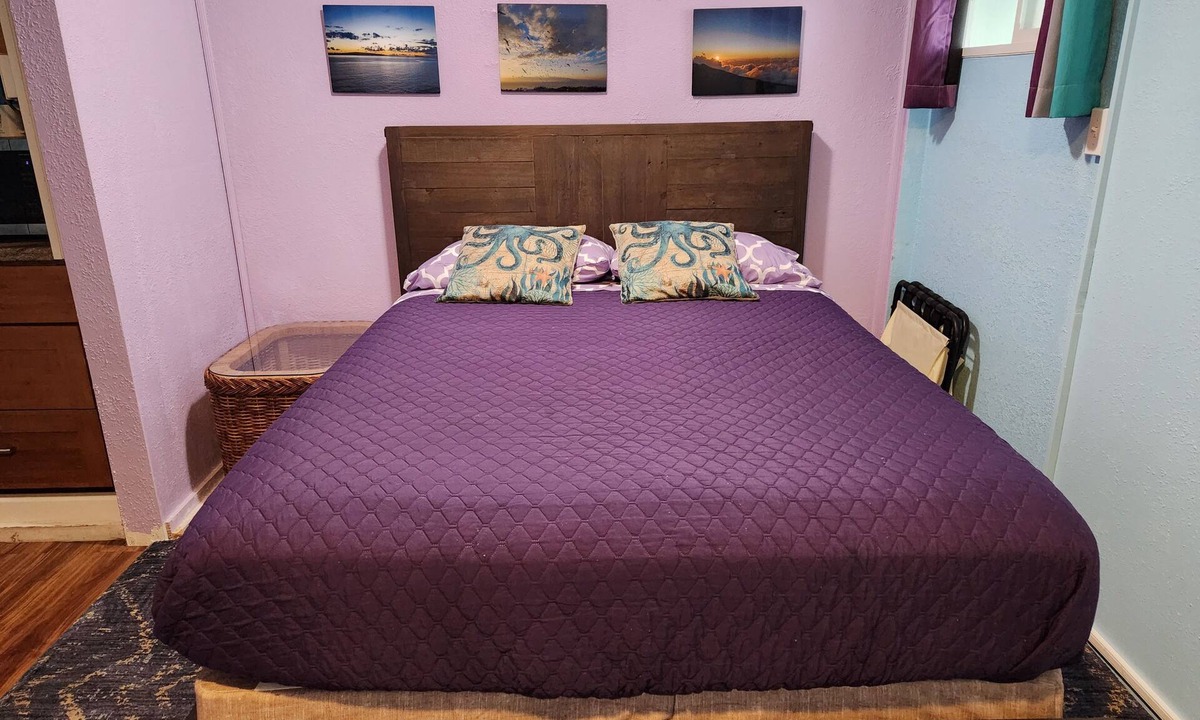 Wailuku Apartment | Budget Downtown Studio-H w/Queen Bed, Micro-Kitchen AC, WIFI & 4 free Streamers