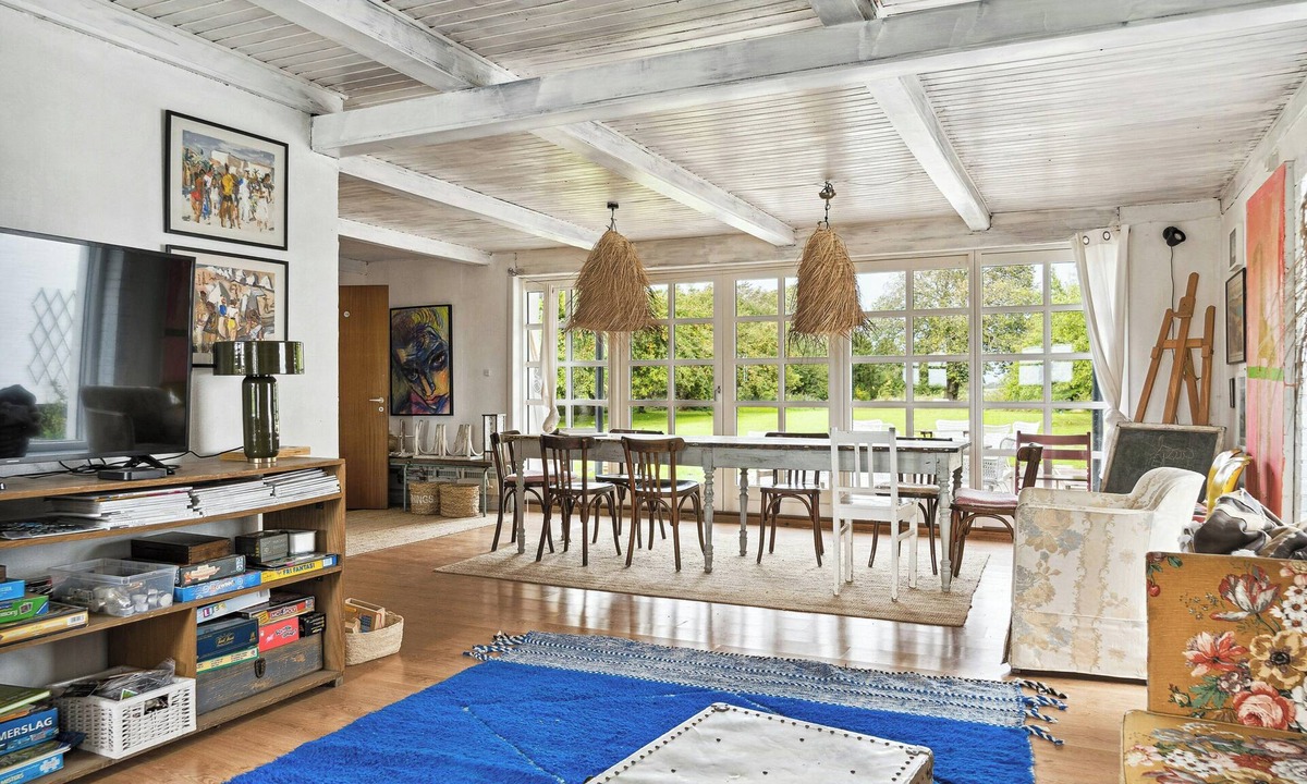 Norre Aby House | By the bay a thatched house lies so beautifully