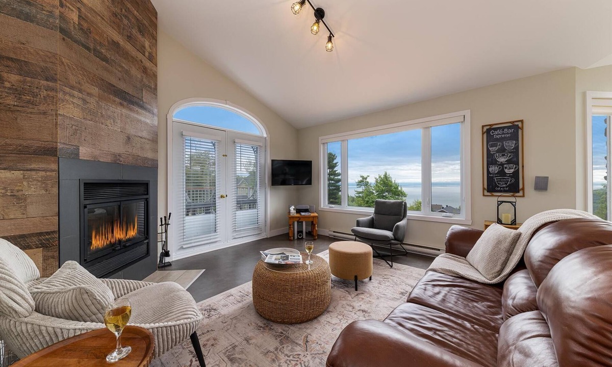 Petite-Riviere-Saint-Francois Condo | Condo 63: Fireplace, Views & Terrace - Top Floor