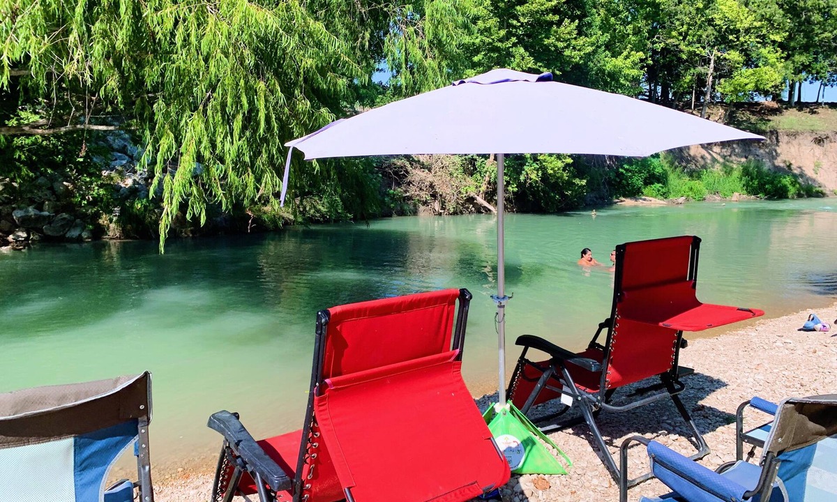 Prairie Lea Cabin | Cabin at Son's Blue River Camp! Stay here & enjoy the gorgeous San Marcos River!