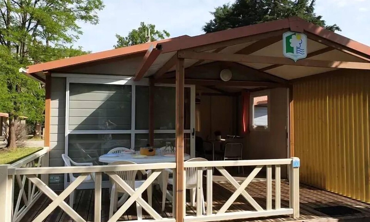 Saint-Didier-sous-Aubenas Ski Chalet | Camping Le Verger de Jastres* - Chalet Morea 3 rooms 5 people air-conditioned
