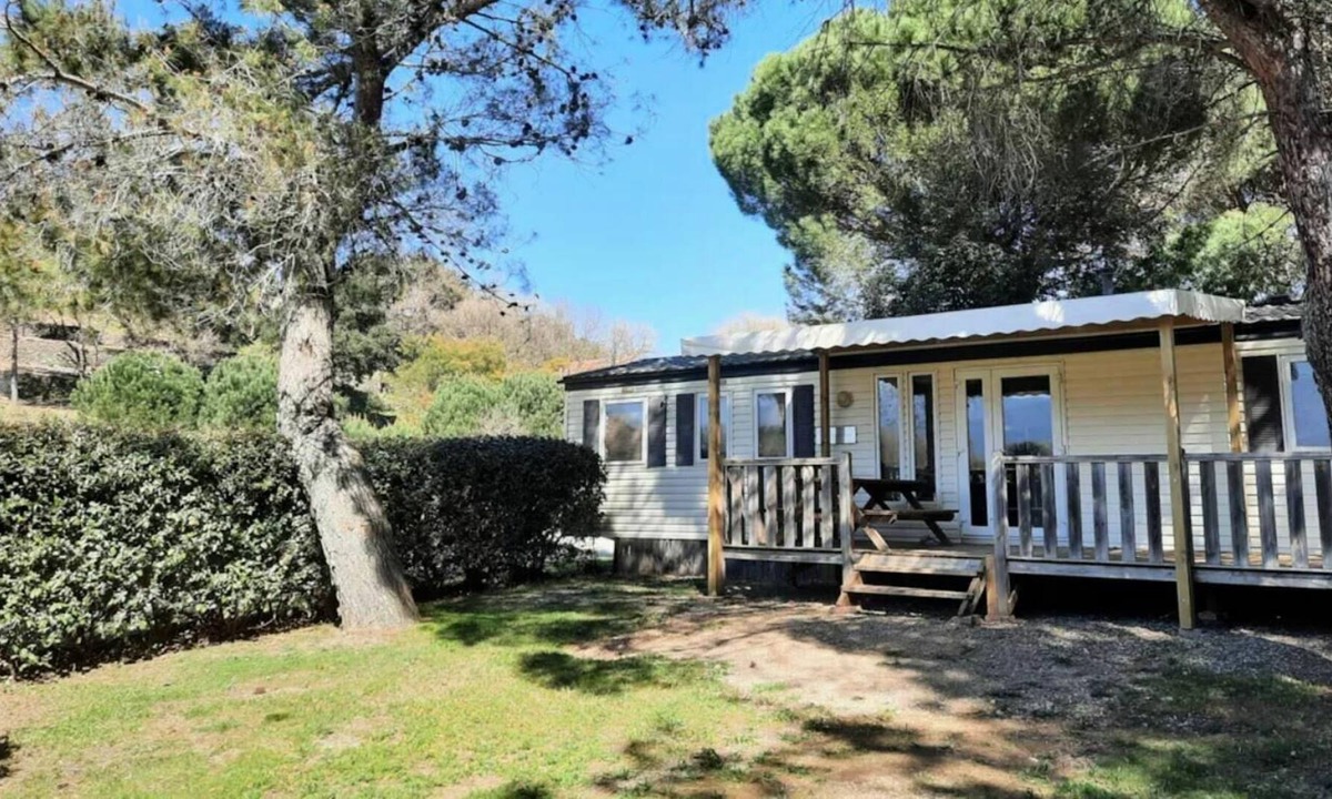 Saint-Jean-Pla-de-Corts House | Camping les Casteillets*** - Premium 4-room mobile home for 8 people with air conditioning