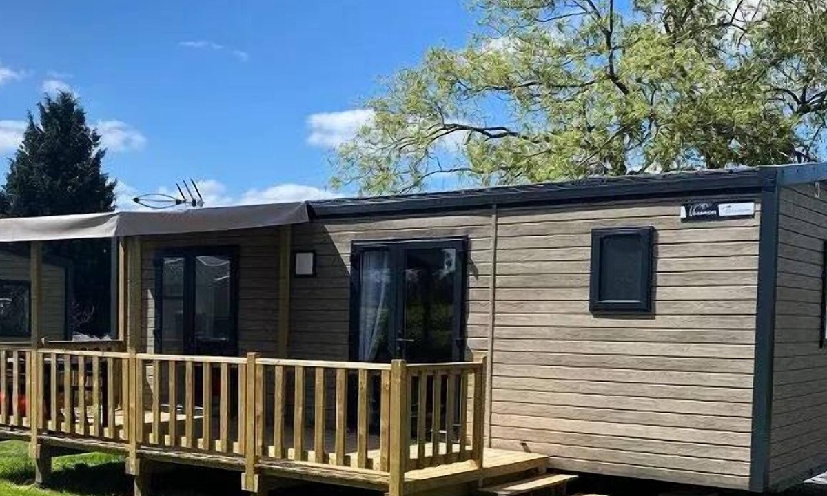 Cahagnolles House | Camping L'Escapade * - Mobile home Grand Large 30m2 (2 bedrooms) + terrace 4 people