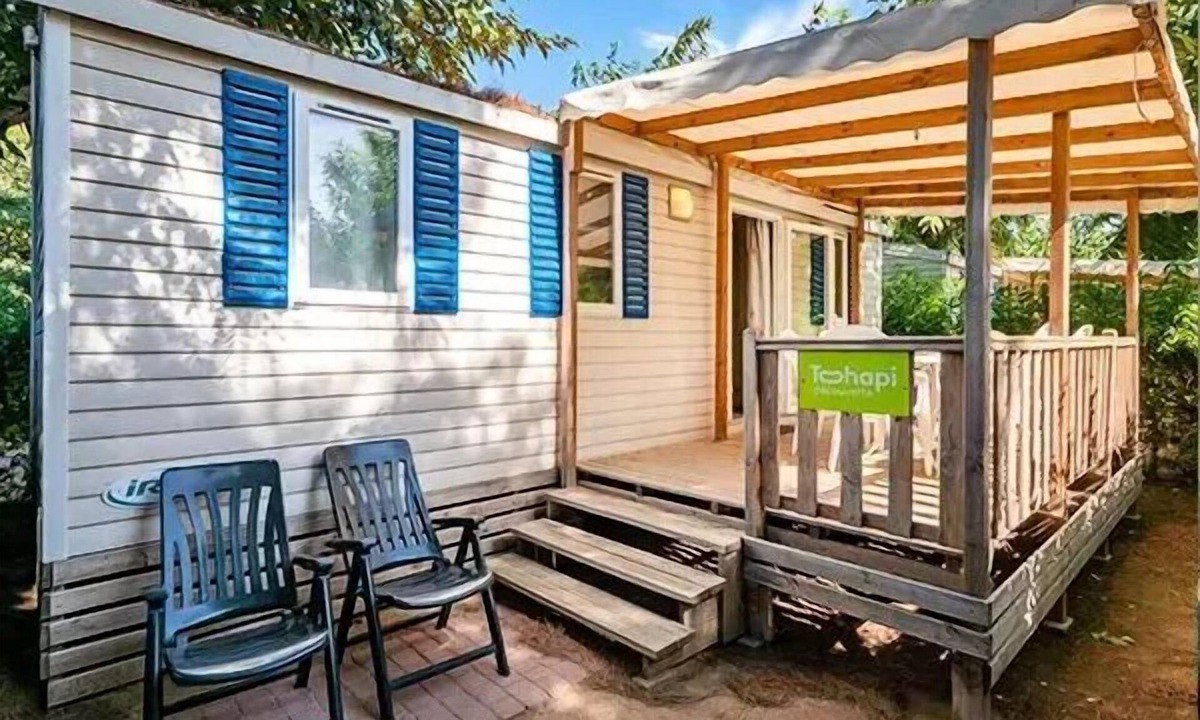 Camiers House | Camping La Dune Blanche* - Classic 4-room mobile home for 6 people