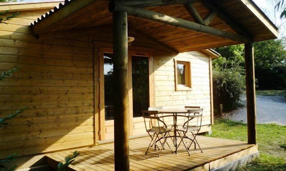 Cassagnabere-Tournas House | Camping Pré Fixe **** - Chalet Eco-nature 3 Rooms 4 People