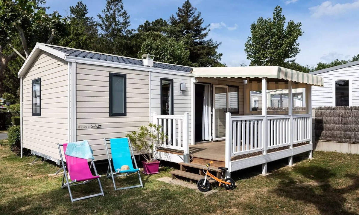 Saint-Hilaire-de-Riez House | Campsite Domaine des Salins * - Mobilhome Grand Confort 27m2/2 bedrooms with covered terrace 4 people