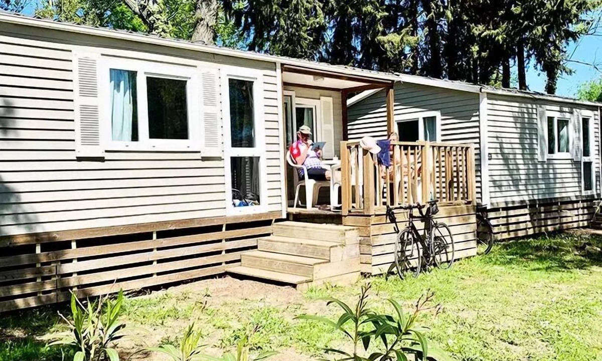 Mirepeisset House | Campsite Le Val de Cesse * - Mobile home MALIN 20m2 - 2 bedrooms - air conditioning - terrace 4 people