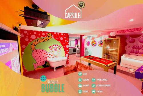 Maubeuge Apartment | Capsule Bubble Jacuzzi Sauna Switch 2