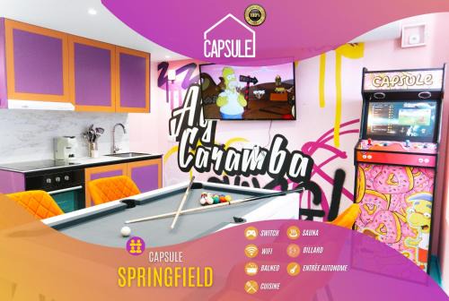 Douai Apartment | Capsule Springfield - Balnéo -Sauna - Billard