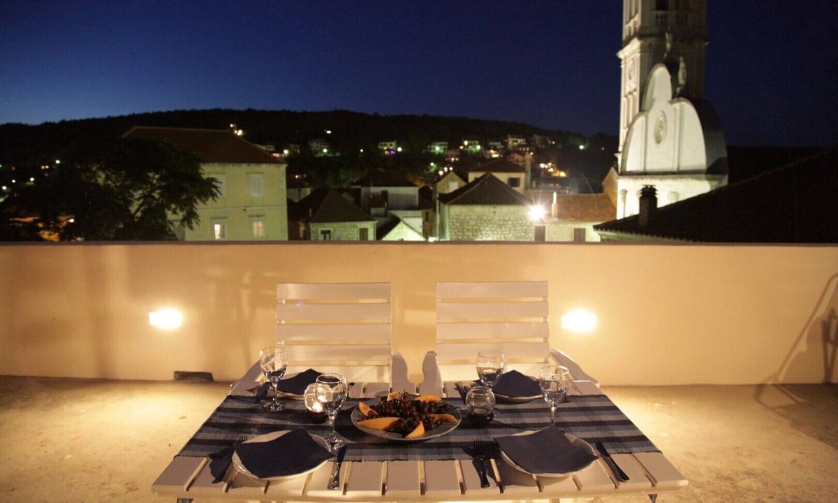Island Hvar House | Captain Niko's House Apt 2 - an entire 2-floor house with fabulous terrace view