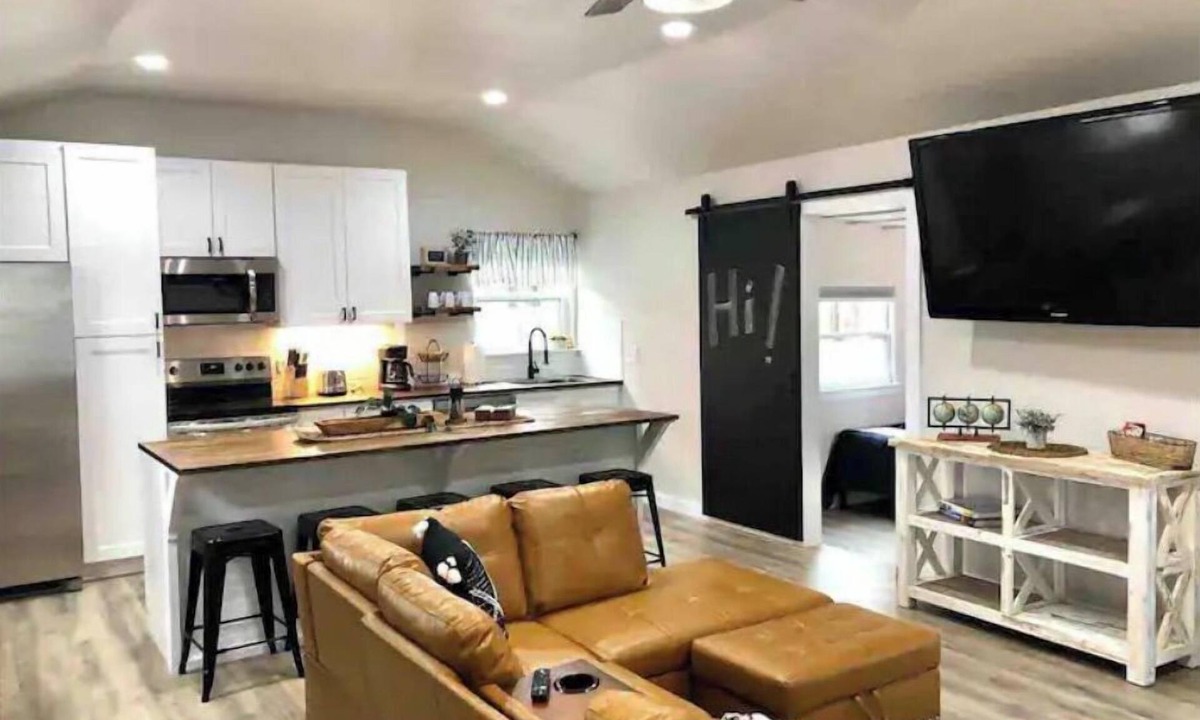 Austin Cabin | "Cardinal" cabin in 2 acre boutique tiny home resort w pool!
