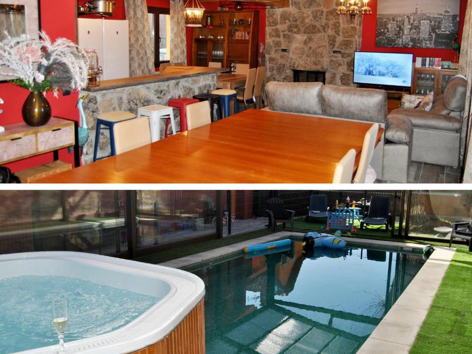 Collado Mediano House | Casa Rural Mansion Alejandra con piscina y jacuzzi