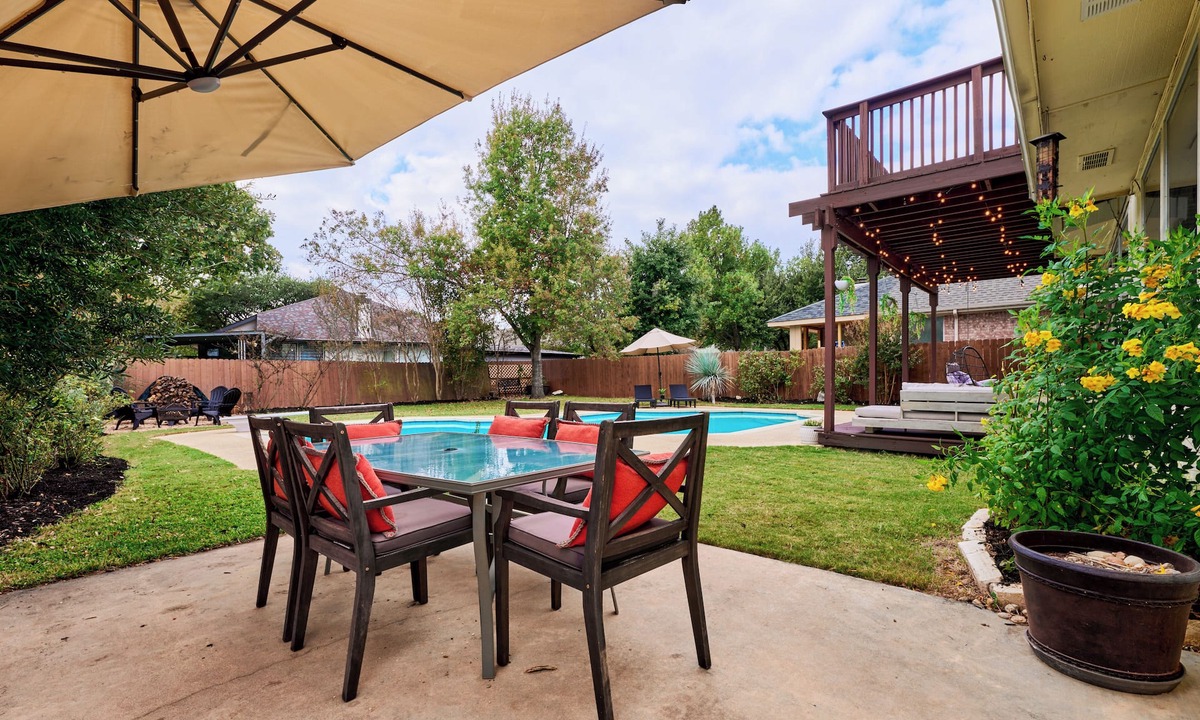 Deer Creek Ranch House | Cedar Park Resort-Style Retreat, Massive Pool & Backyard Fun