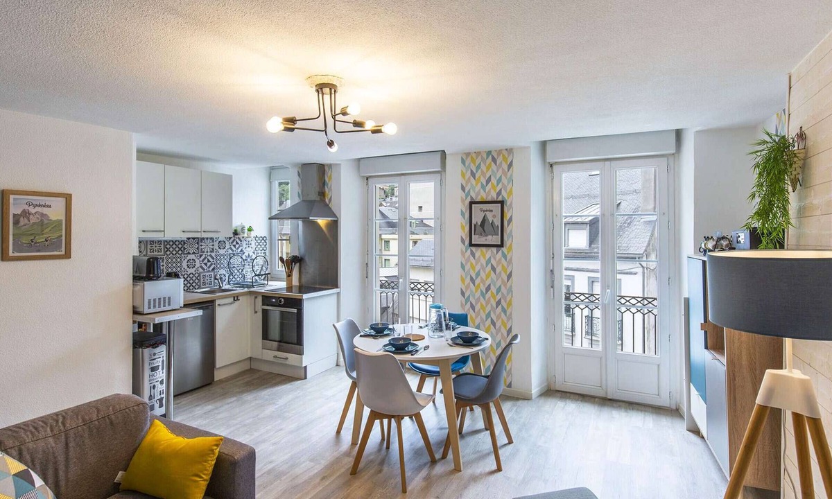 Cauterets Apartment | Central Cauterets Apartment, Modern Comfort, Fully Equipped Kitchen