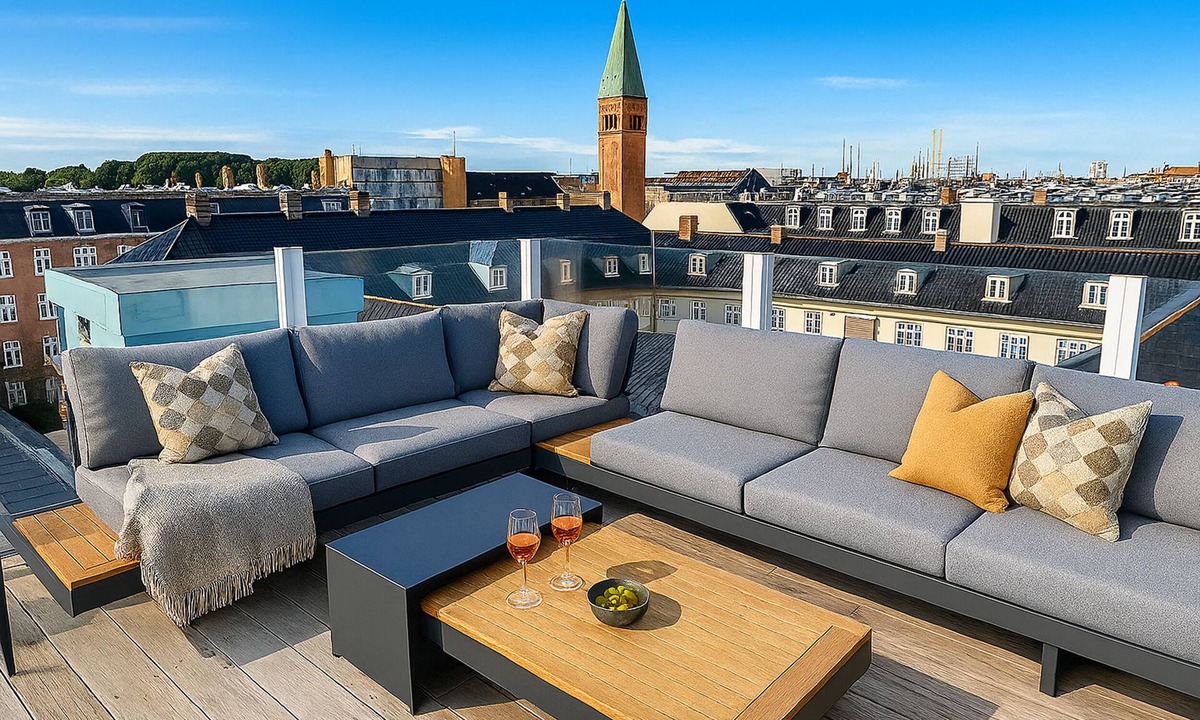 Copenhagen K Apartment | Central Penthouse With Private Rooftop Terrace