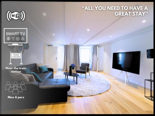 Visp Apartment | Centre historique Visp, 6 pers, unique