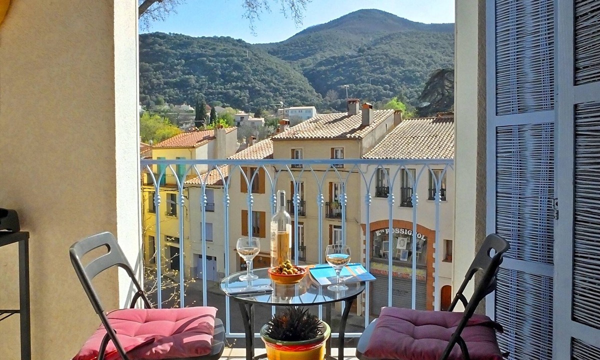 Ceret Apartment | Ceret Centre -Sun-Filled Apt, mountain views with A/C