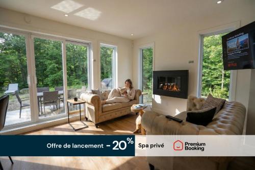 Pine Hill Ski Chalet | Chalet Élios , Private Hot Tub & Games, Golf & Nature