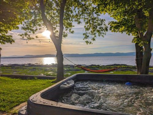 Cap-Saint-Ignace Ski Chalet | Chalet #7 Waterfront with Spa, Fireplace Wifi & AC