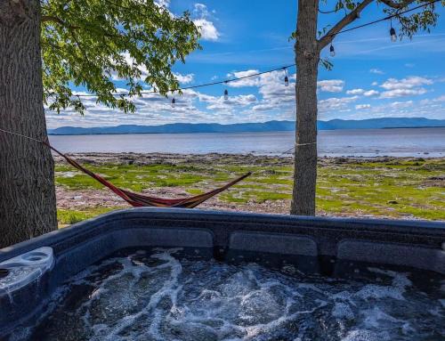 Cap-Saint-Ignace Ski Chalet | Chalet #9 Waterfront with Spa, Fireplace Wifi & AC