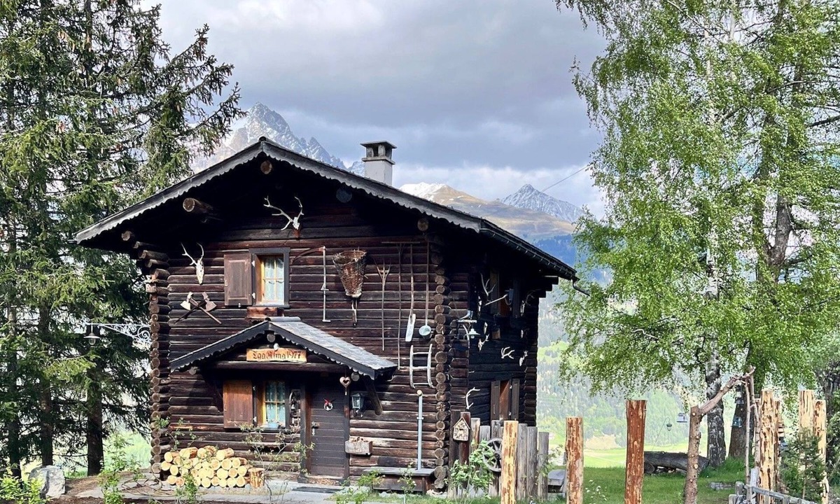 Riom-Parsonz Ski Chalet | Chalet "Alphütte" with mountain view