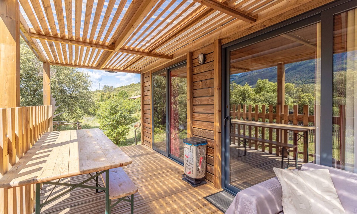 Rouffiac-des-Corbieres House | Chalet 'Canada' with Mountain Views, Shared Pool and Private Garden