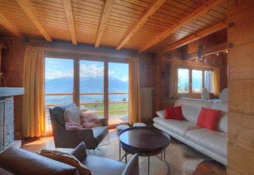 Anzere Ski Chalet | Chalet Cytises a Anzere avec vue sur les Alpes