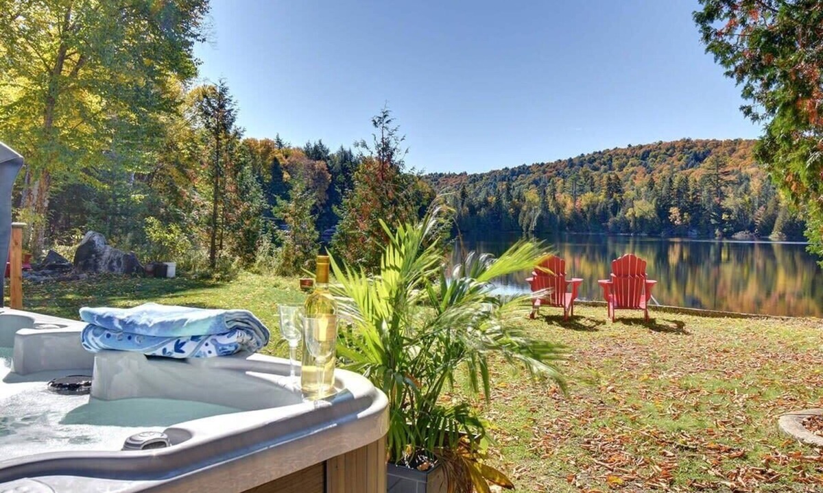 Nominingue Ski Chalet | Chalet des Becassines - Waterfront & Spa